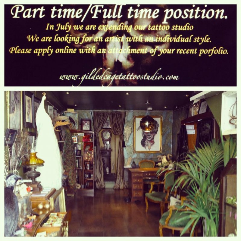 We are looking for a new tattooist!