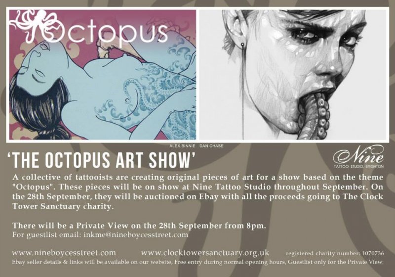 Part of the Octopus art show
